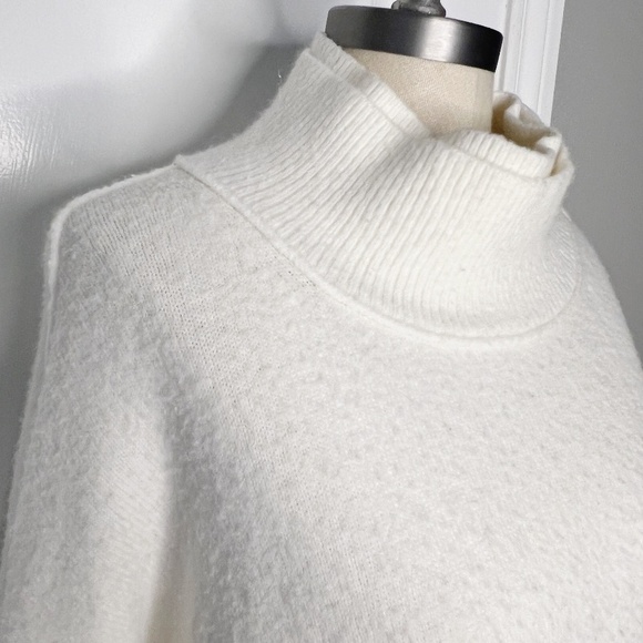 Free People Afterglow Mock Neck Sweater Cream Size M - Picture 9 of 13